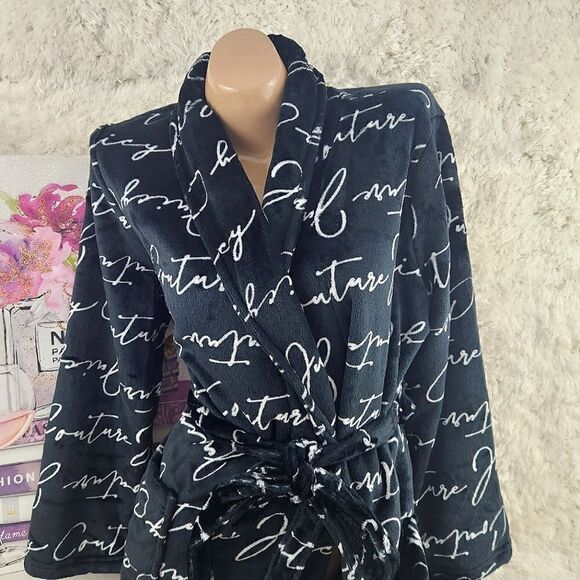 {Juicy Couture} Black Logo Robe - Picture 4 of 5